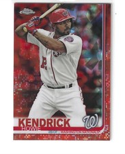 Howie Kendrick 2019 Topps Chrome Sapphire #610 Orange Refractors #/25 Nationals