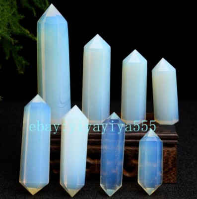 Natural opal obelisk Crystal column Reiki Tower Health Healing