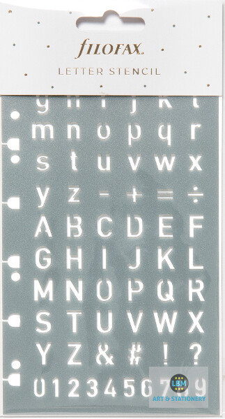 Filofax Letter Stencil (Personal A5) Multifit Refill 132857