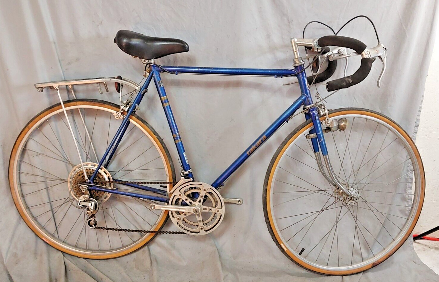 1975 Takara Touring Road Bike 59cm Large Blue Lugged Steel High Flane US Shipper