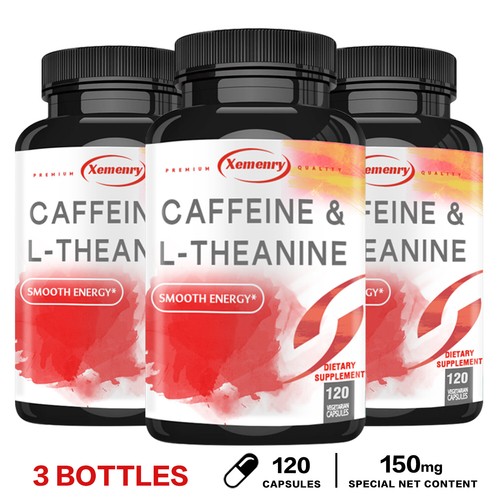 Caffeine & L-Theanine 150mg -  Nootropic Supplement,Brain Booster,Enhance Energy - Picture 12 of 12