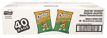 Cheetos Crunchy Cheese Flavored Snacks, 1 Ounce (Pack of 40) 40ct Crunchy 