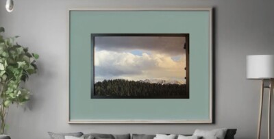 Cloudy Mountain Range (Canvas)