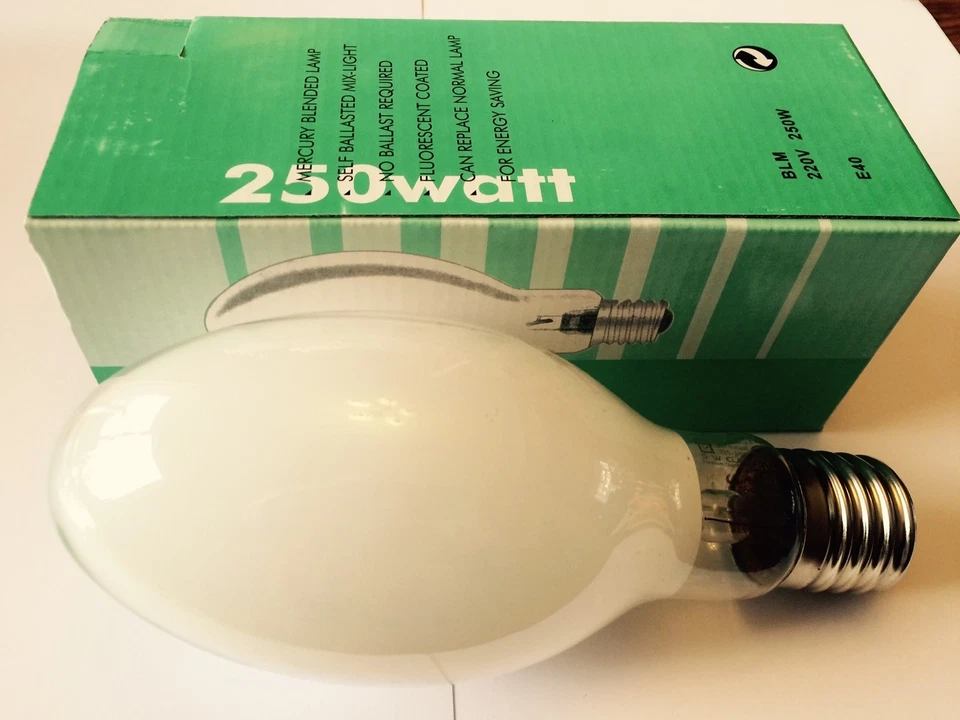 S W CLARKE LTD SELF BALLAST 250W HIGH PRESSURE MERCURY VAPOUR LAMP E40 ELLIPTICAL BHPM