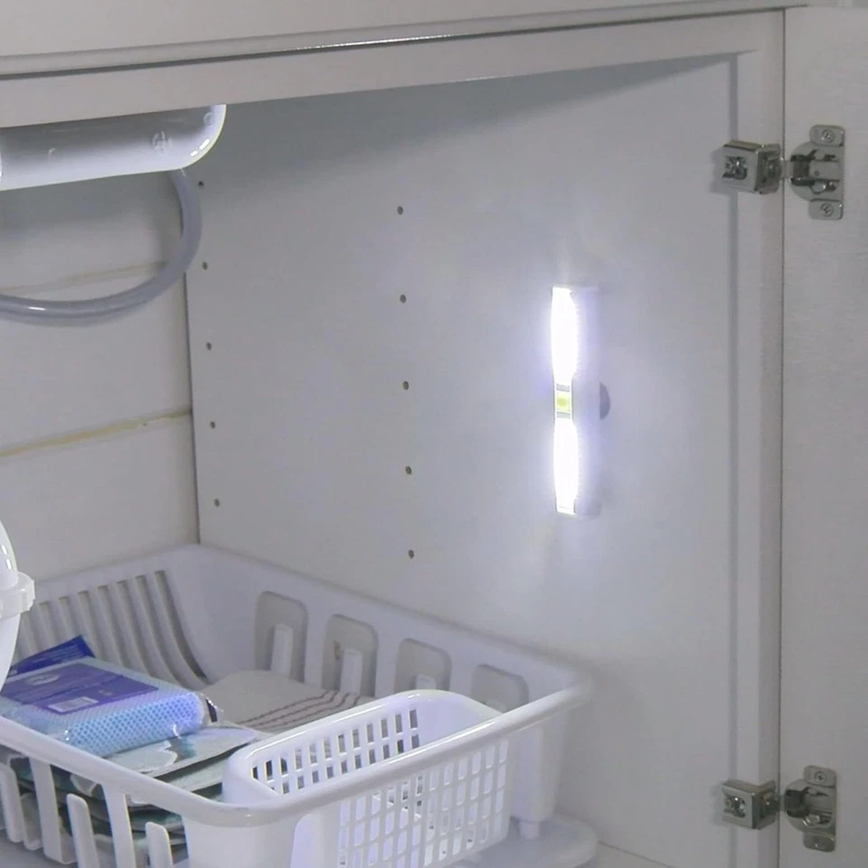 LED Wireless Light Bar 200 Lumen Magnetic/Keyhole & 3M Hook & Loop Mount 12 Pack - Image 3 of 4