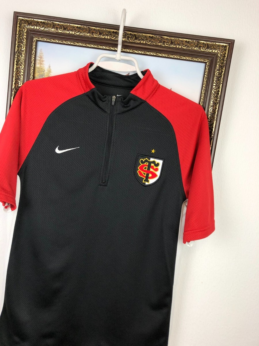 Toulouse ラグビーTシャツ Nike 8 FIDUCIAL Vintage Stade Toulousain Nike Rugby Union Jersey Shirt Mens Trikot