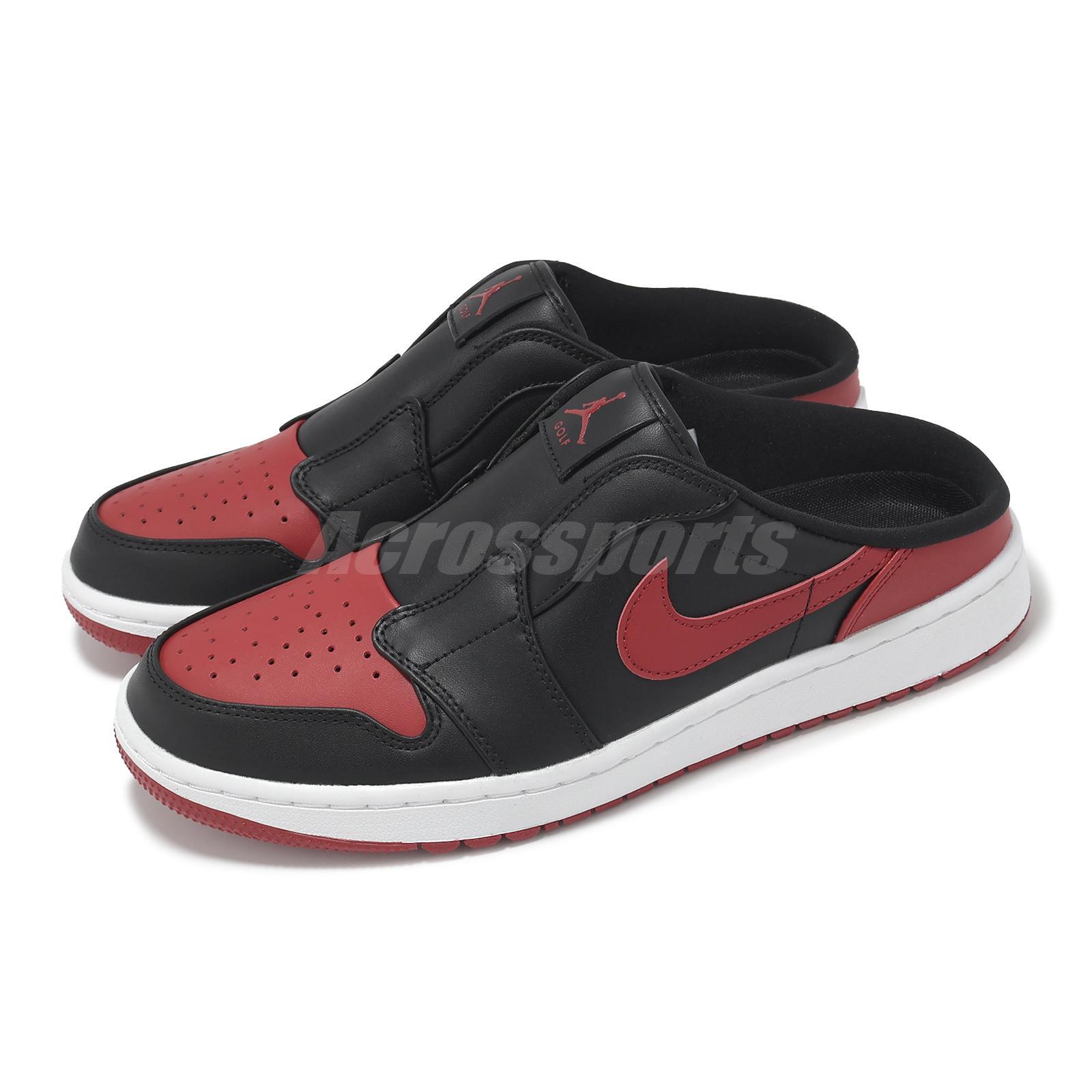 Nike Air Jordan 1 Mule Golf Bred Men Slip On Casual Lifestyle Shoes FJ1214-001