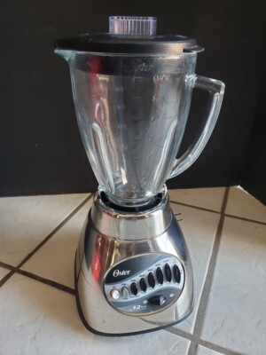 Oster 12 Speed Blender All Metal Drive Stainless w/Glass Pitcher