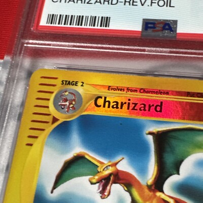 PSA 7 Charizard Reverse Holo #6/165 2002 Pokemon Expedition Card