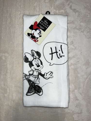 Disney Minnie Mouse Sassy “Hi” 2 Pack Hand Bath Towels - Picture 1 of 4