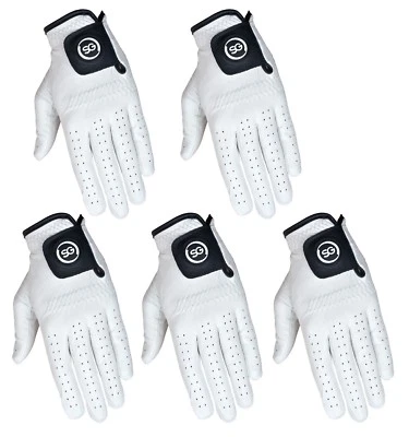 PACK of 5 SG Men Women Ladies Cabretta Leather Golf gloves Premium quality