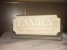 Wood Decor Plaque On Stand