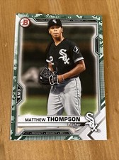 2021 Topps Bowman Prospects Camo Border Matthew Thompson BP-74 Chicago White Sox
