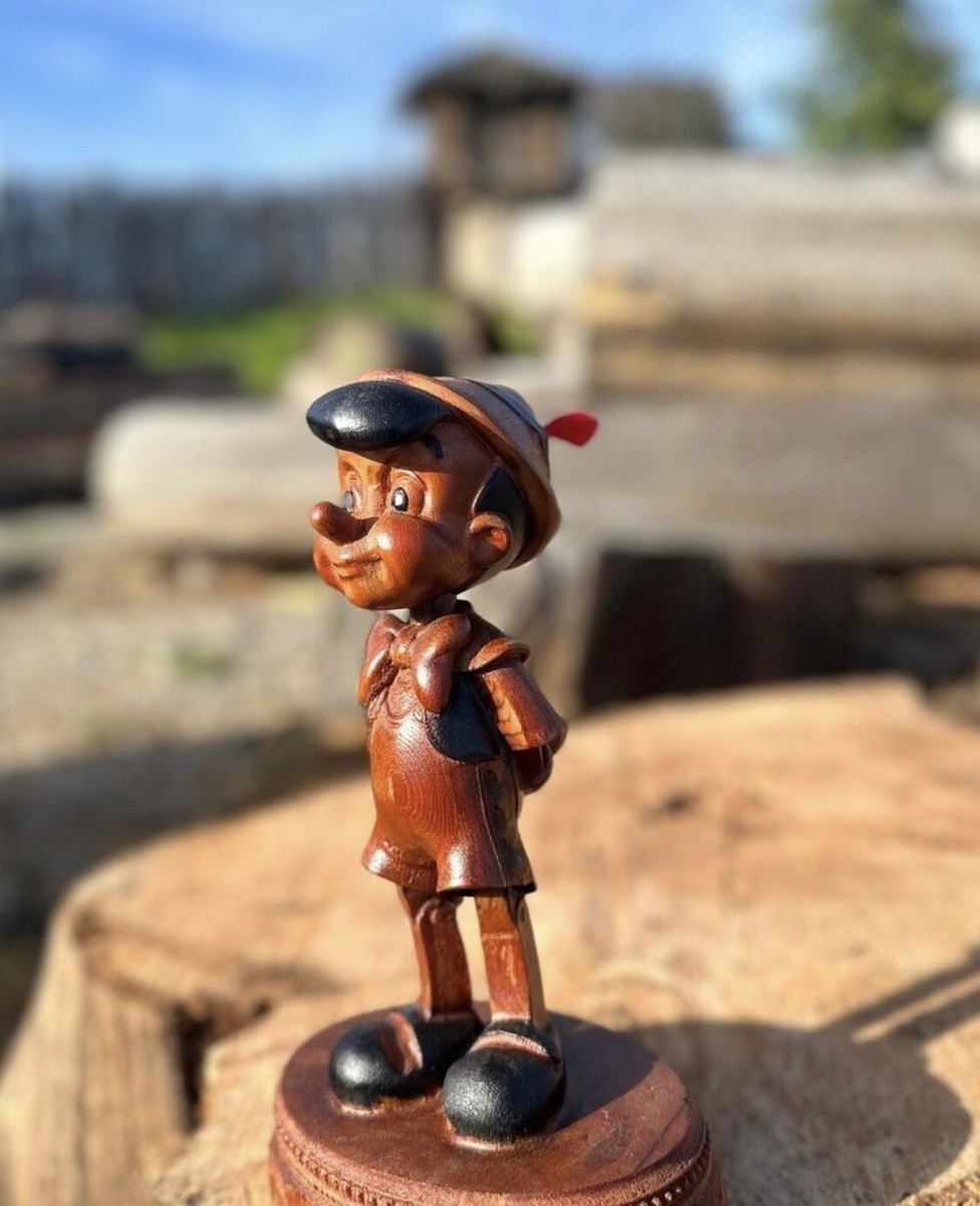 Disney Pinocchio Wood Carving | eBay