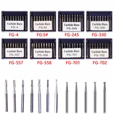 10-100 PCS Dental Round Tungsten Carbide Steel Bur For High Speed Handpiece