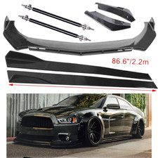 Carbon Fiber Front Bumper Lip Splitters Side Skirt Strut Rod For Dodge Charger R Carbon Fiber Front Bumper Lip Splitters Side Skirt Strut Rod For Dodge Charger R