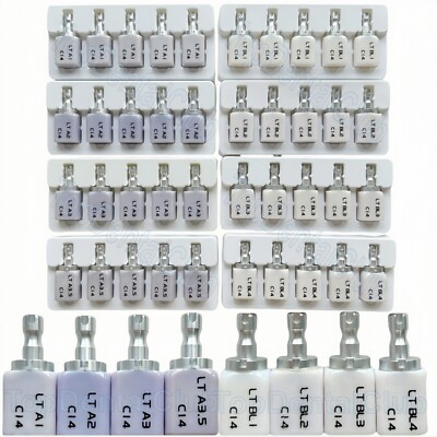 LT C14 Dental Glass Ceramic Lithium Dislicate Blocks CEREC Emax CAD CAM ...