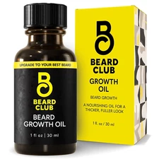 Beard Club - Beard Growth Serum with Natural Castor, Coconut and Avocado to Grow