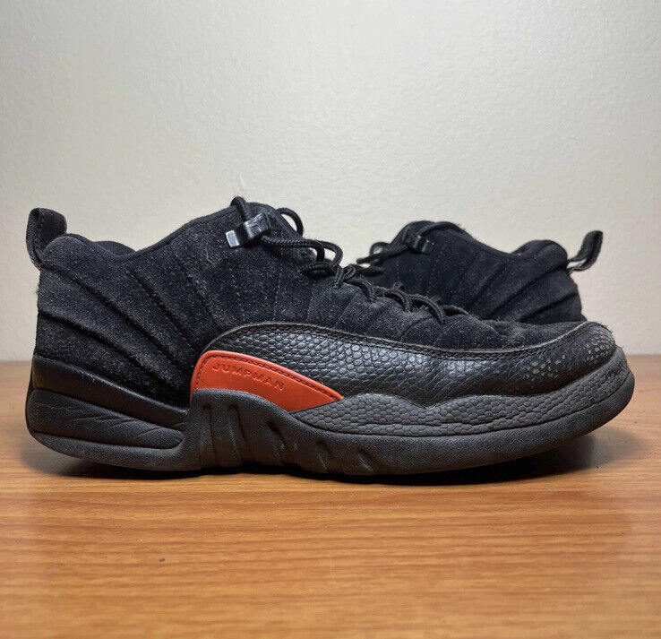 Air Jordan 12 XII Retro Low BG Black Max Orange Size 6.5y Air Jordan 12 XII Retro Low BG Black Max Orange Size 6.5y