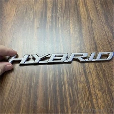Chrome 3D HYBRID Emblem Car Body Fender Side Door Rear Trunk Badge Decal Sticker