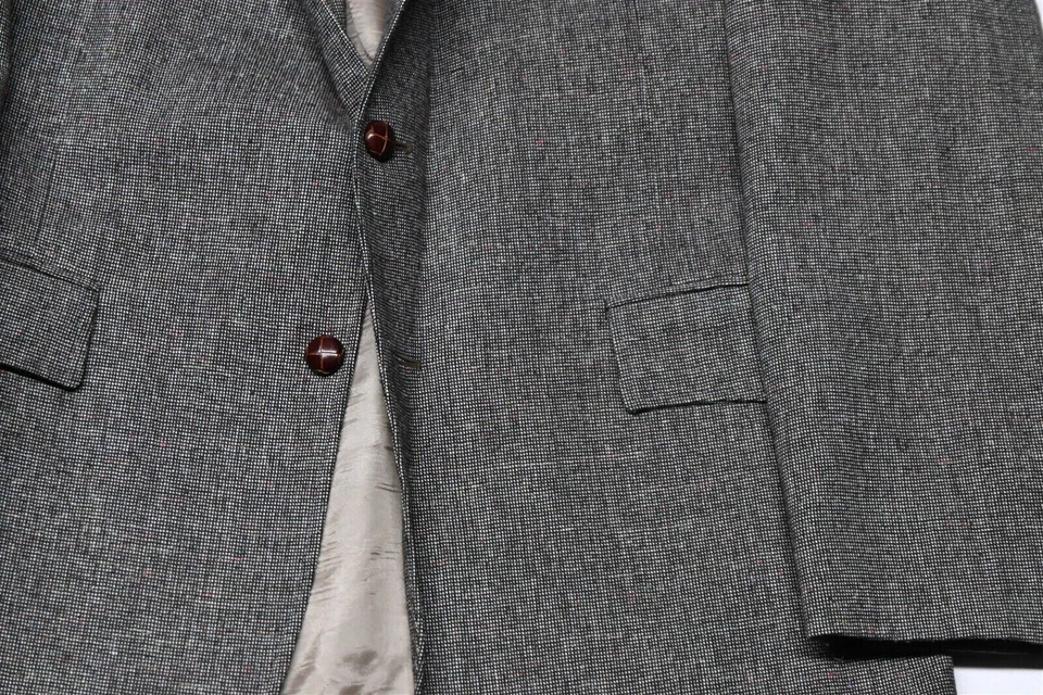 Abrigo deportivo blazer Wrangler 42R marrón a cuadros tweed yugo occidental hecho en EE. UU. Foto 3 de 4