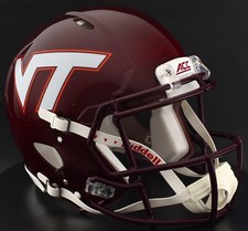 VIRGINIA TECH HOKIES NCAA Riddell Speed Full Size AUTHENTIC Football Helmet