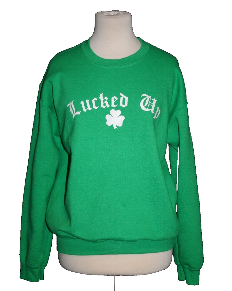 Patricks Day Sweatshirt Crewneck by Gildan Kelly Green