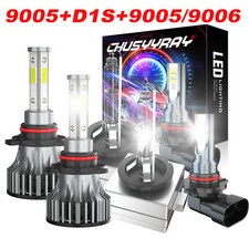 For Cadillac Cts 2003 2004 - 2007 Hidled Headlight Fog Light Bulbs Kit 6 Pack