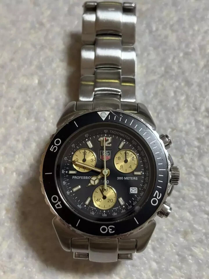 Tag Heuer Chronograph Ck1120 Sector Case Vintage Men's Watch Working