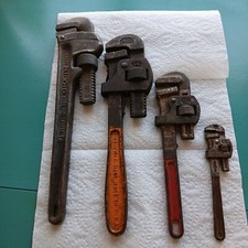 Crescent, Ridged, Sears & G.T.D Corp Pipe Wrenches