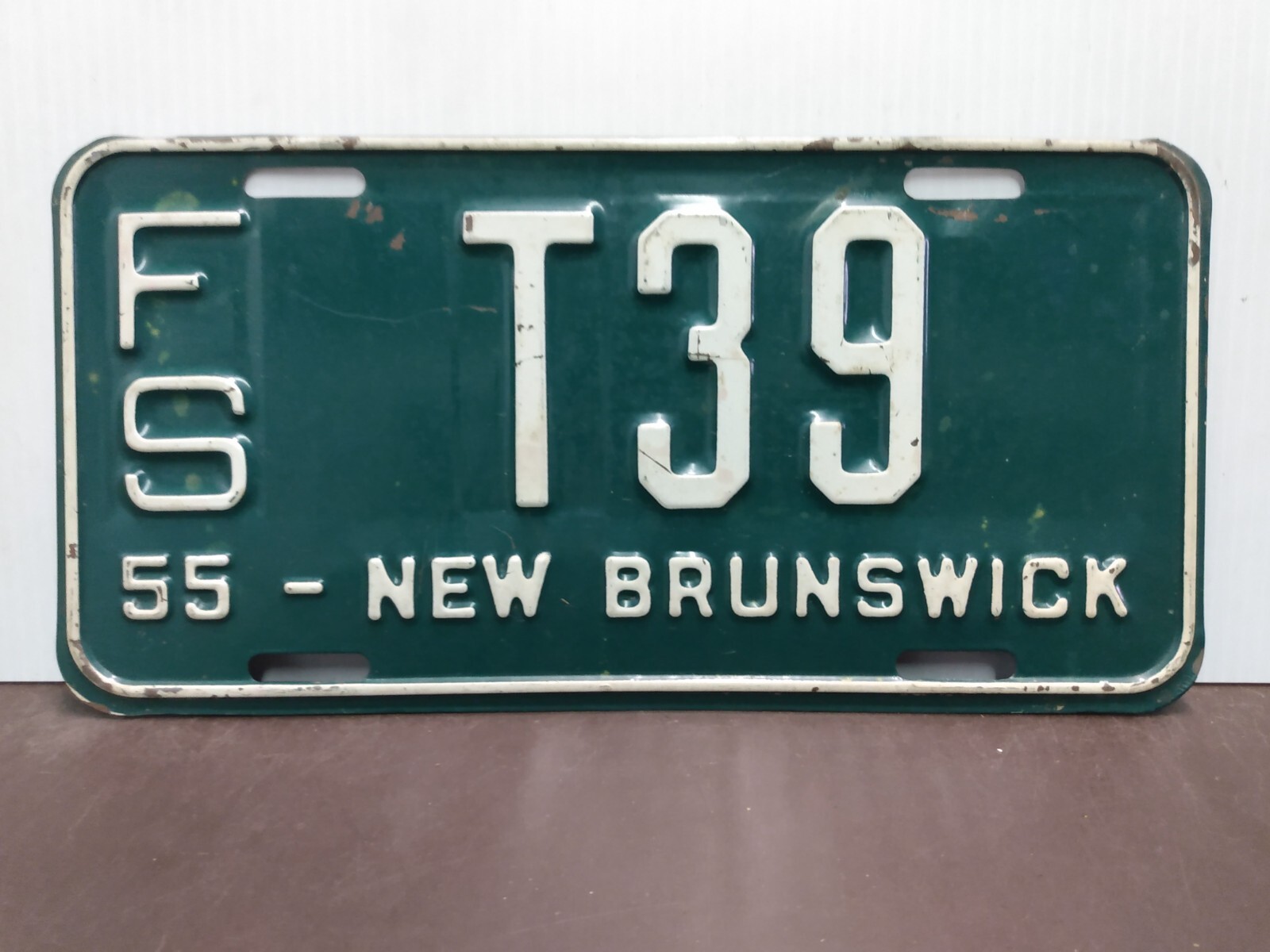 1955 New Brunswick License Plate Tag Original eBay