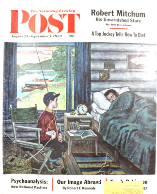 Saturday Evening Post Magazine Robert Mitchum August 25, 1962