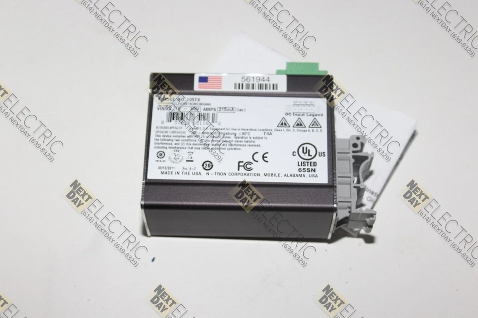 N-Tron, 105TX, Network Ethernet Hub Switch 10-30v Ntron Redlion - Image 3 of 3