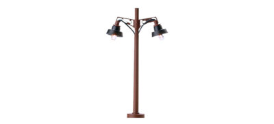 BRAWA 4611 N Scale Wooden Street Light Two Arms High mm. 50