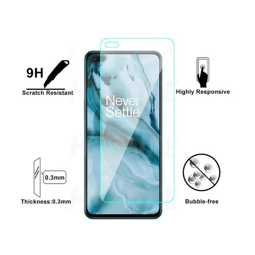 Für OnePlus Nord Hartglas Displayschutzfolie - KRISTALLKLAR - Bild 5 von 10