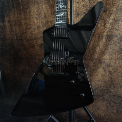 Black MX250 Electric Guitar Man to Wolf Explore Metallica James