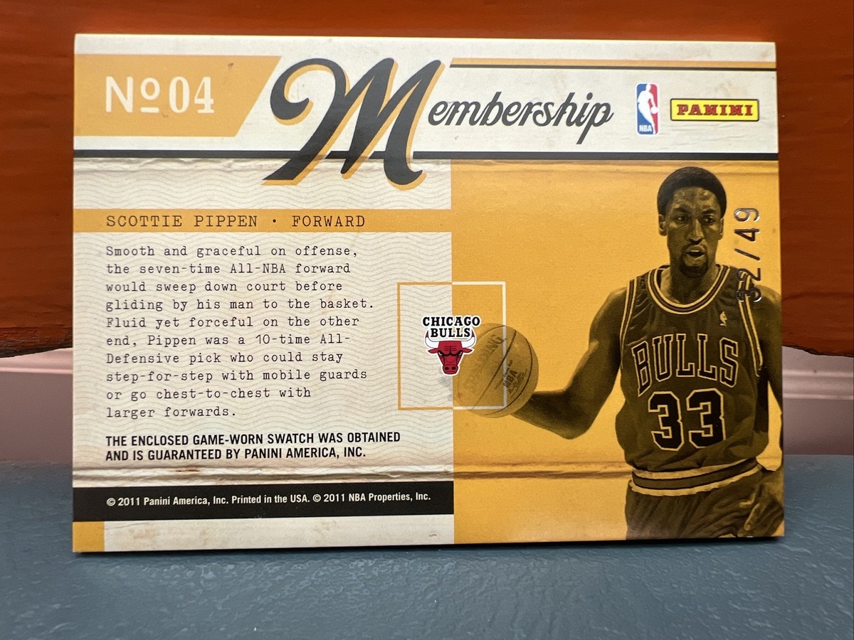 初期 49枚 Scottie Pippen Auto 11 Panini NBA 初期 49枚 Scottie Pippen Auto 11 Panini NBA Scottie Pippen