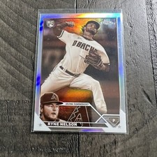Ryne Nelson 2023 Topps Chrome Negative Refractor Diamondbacks Card #193