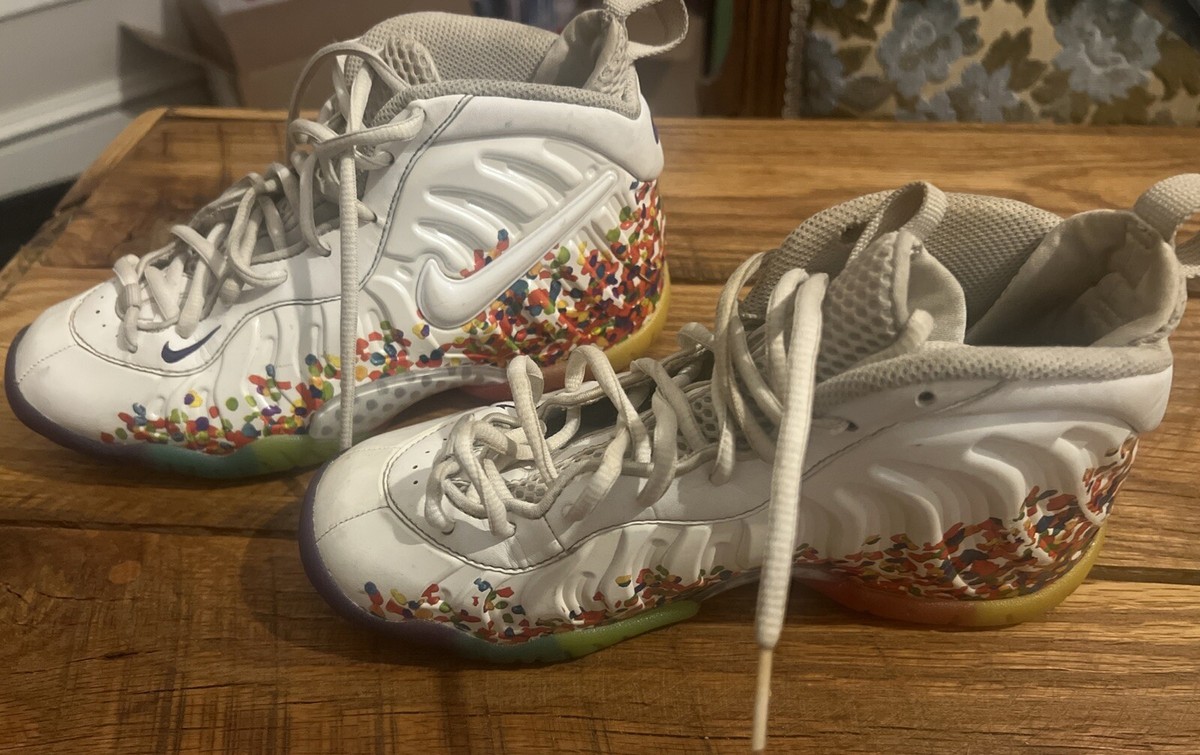 NIKE 4Y Little Posite Pro GS SIZE 4Y FRUITY PEBBLES- 2016