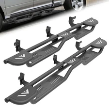 Three Raised Steps Running Boards For 2009-2018 Ram 1500 & 19-24 Classic CrewCab