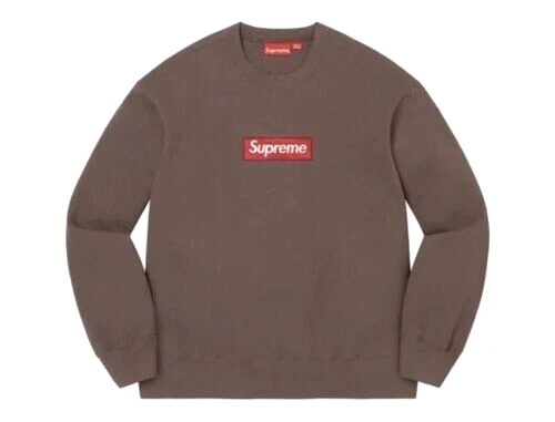✅🔥Supreme Box Logo Crewneck Brown FW22 Season - *IN HAND* - Size Medium