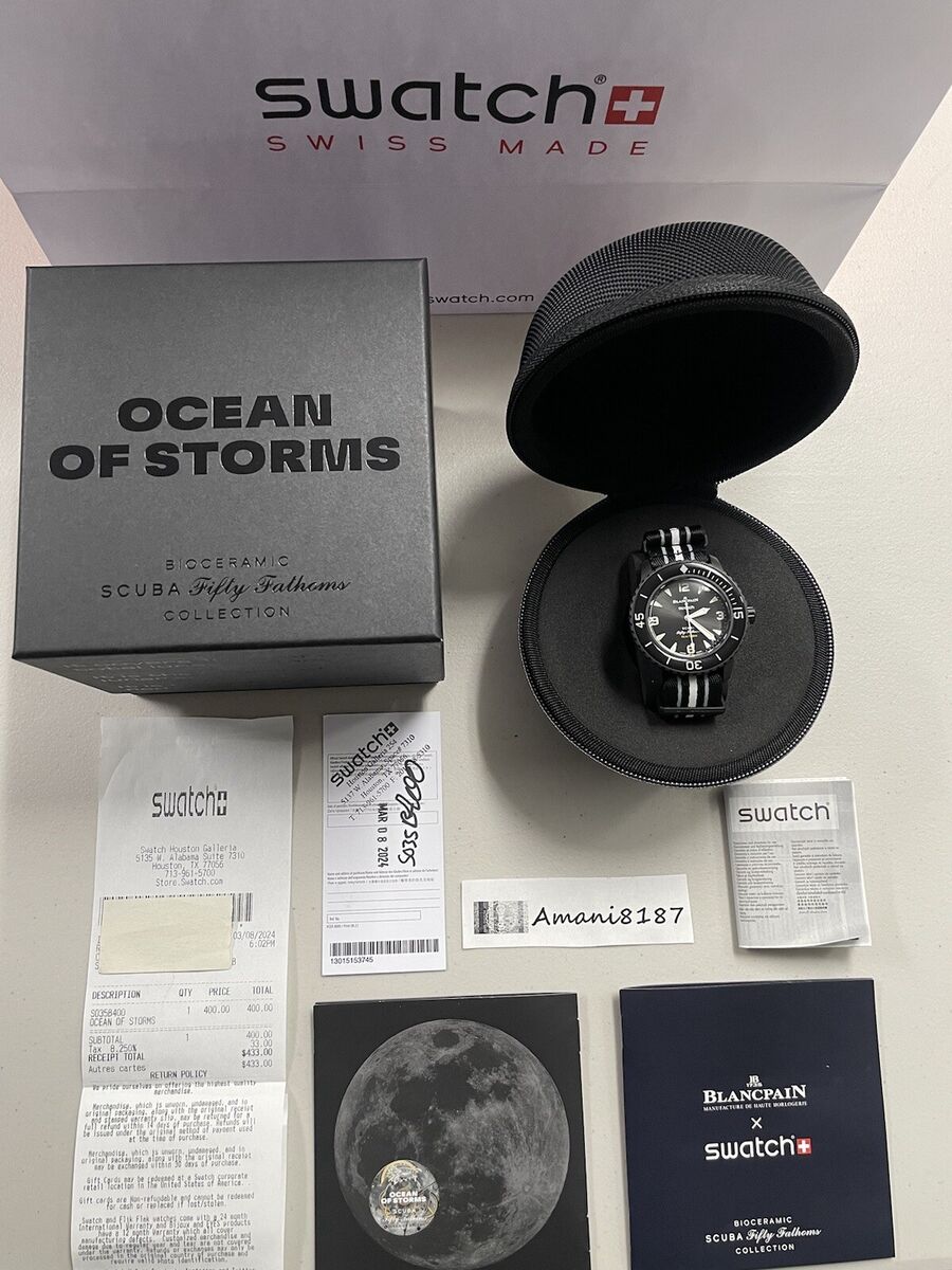 Blancpain X Swatch Ocean of Storms Fifty Fathoms Watch Blancpain X Swatch Ocean of Storms Fifty Fathoms Watch