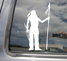 Native American Warrior Auto High Quality Wall Window Vinyl Decal Sticker 10106