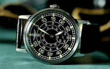 ZIM POBEDA USSR Military Men's Wristwatches Leather strap GIFT