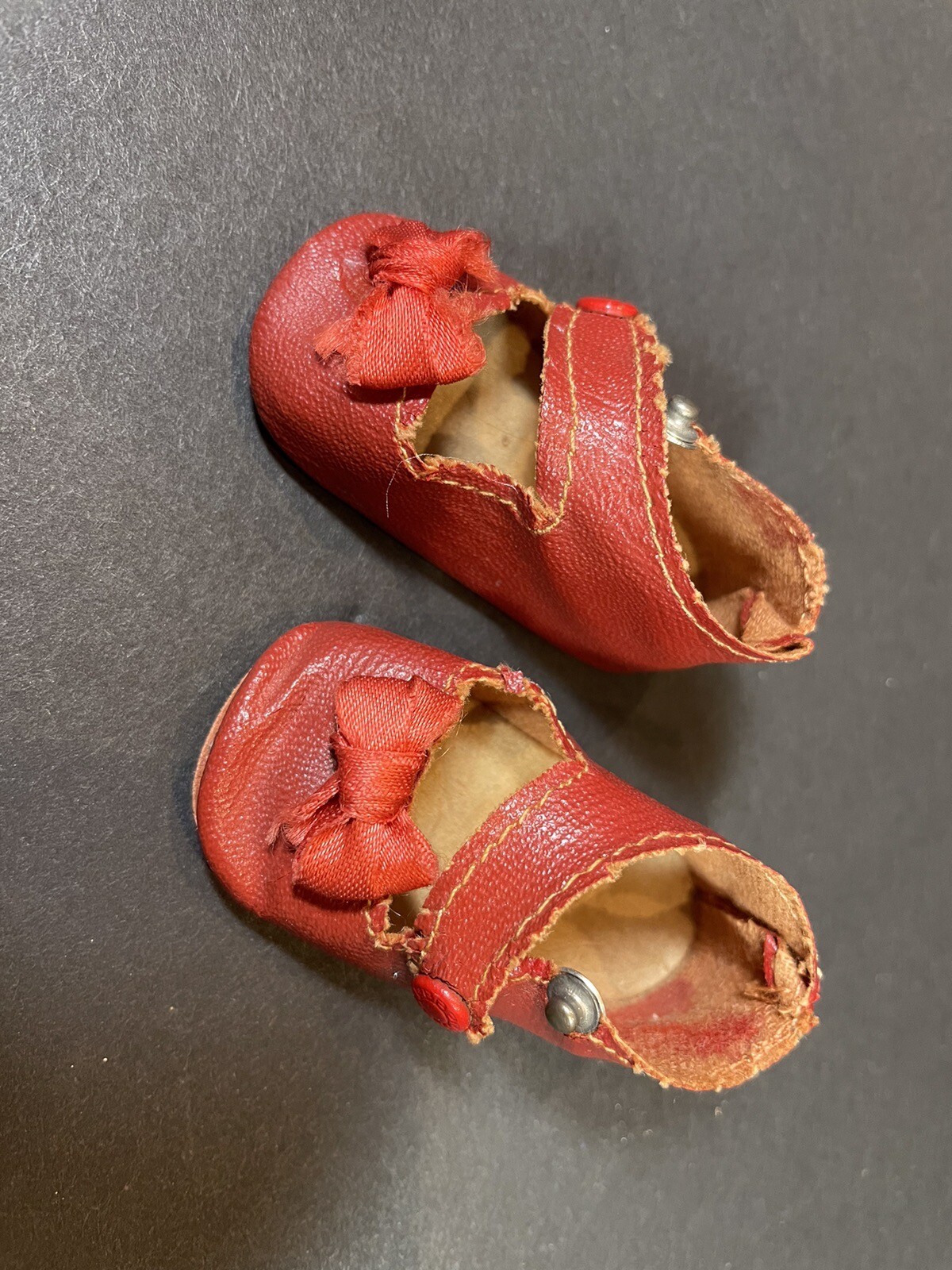 Antique Vintage Oilcloth Doll Shoes Shirley Temple Madame Alexander