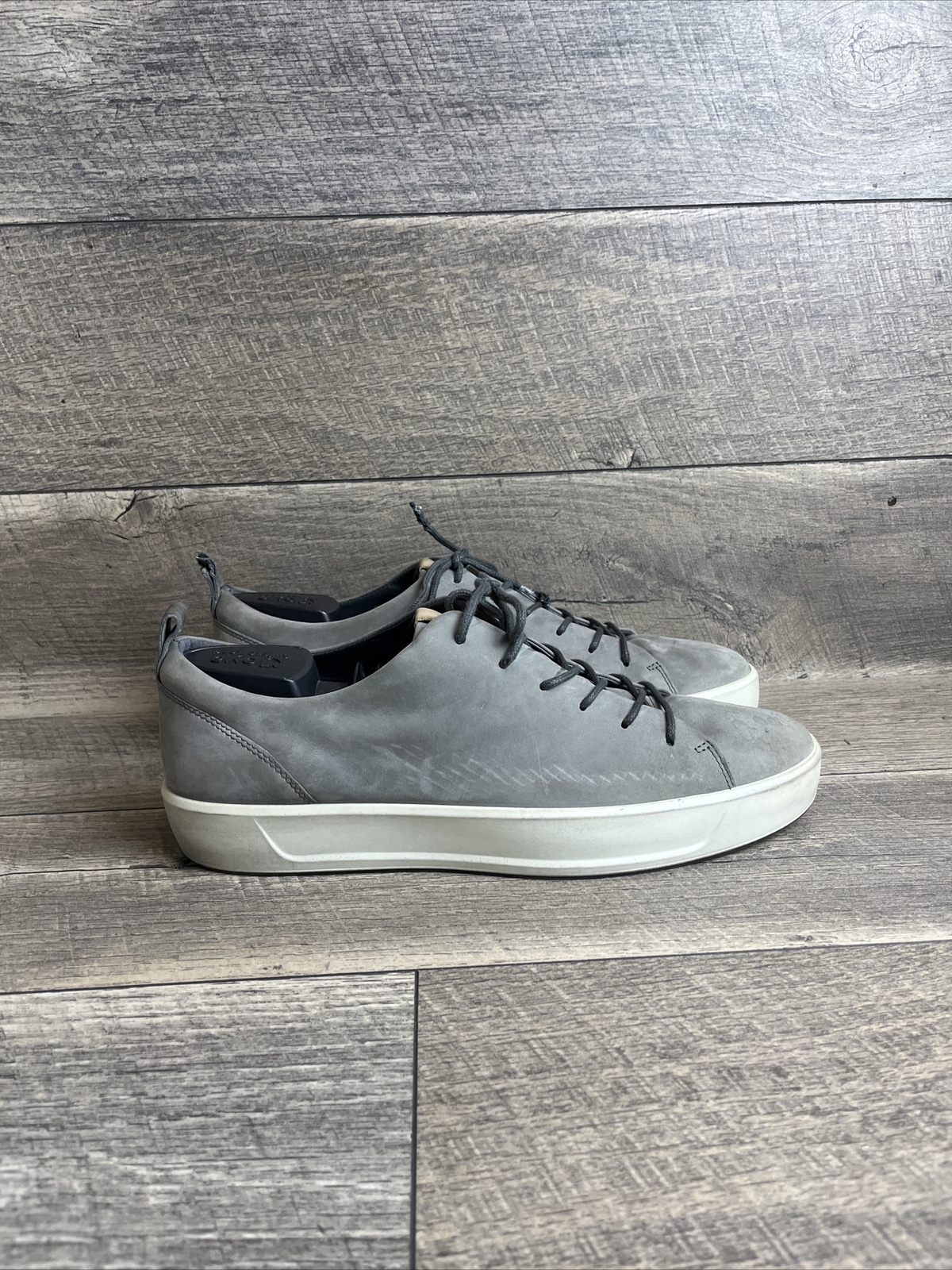 Ecco Men's Danish Design Gray Suede Comfort Casual Sn… - Gem