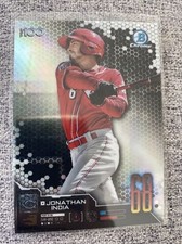 JONATHAN INDIA 2019 Bowman Chrome Scouts Top 100 SP Rookie RC REFRACTOR REDS