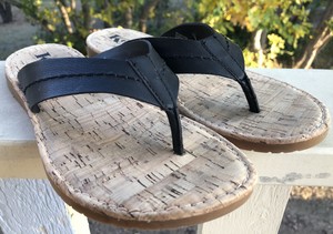vegan leather flip flops