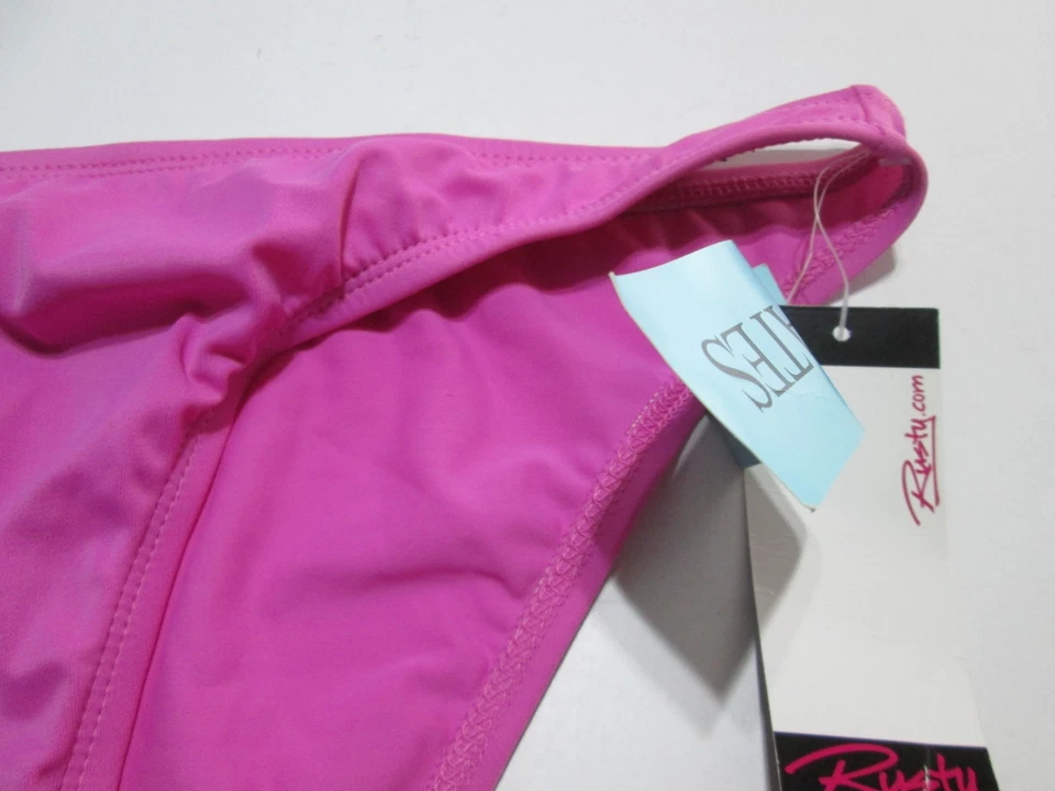 Nuevo con etiquetas Ropa de playa con logotipo elástico descarado fucsia talla M oxidado para mujer Foto 3 de 4