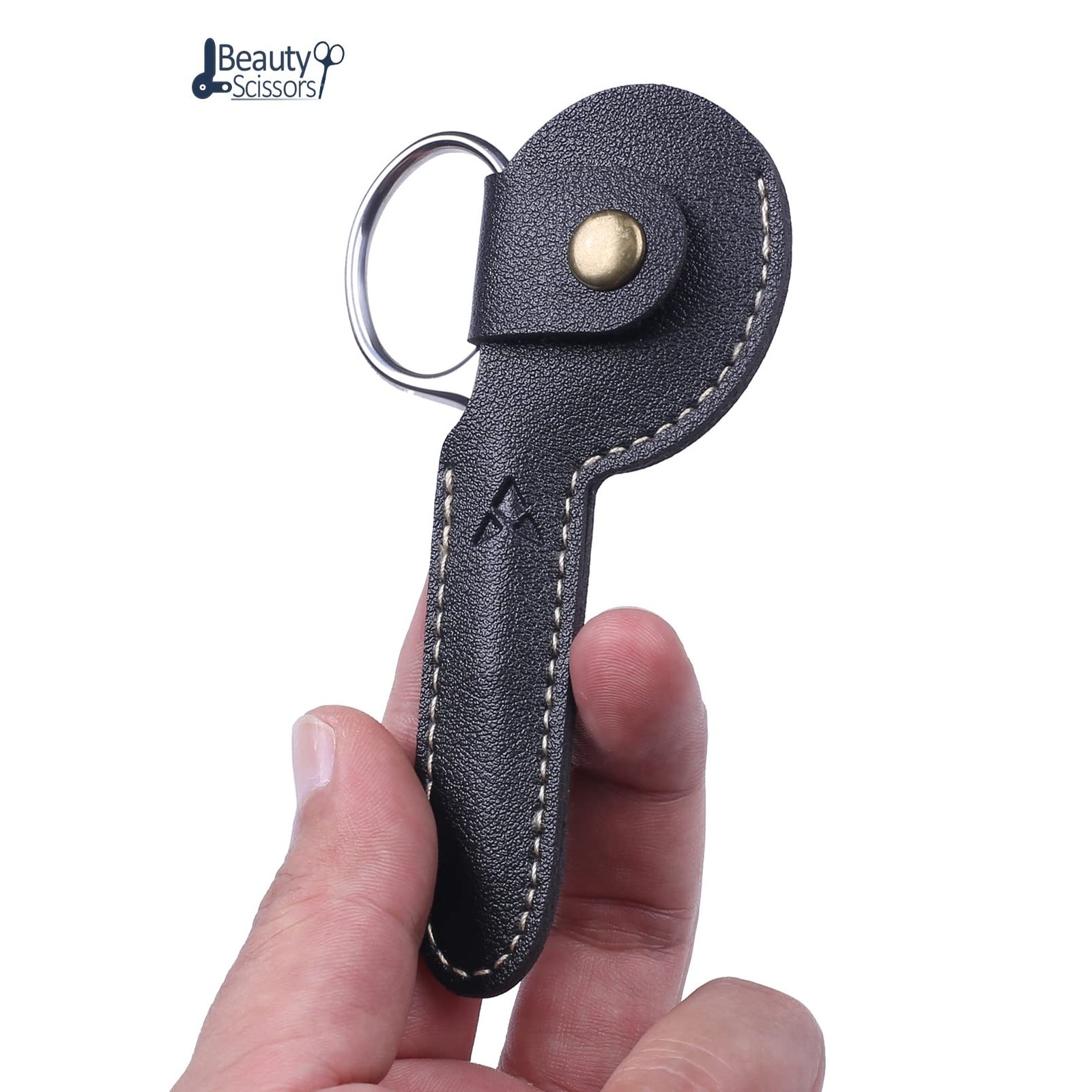 3.75" Nose Hair Scissors, round Tip Small Facial Mustache Scissors for Men'S Tri